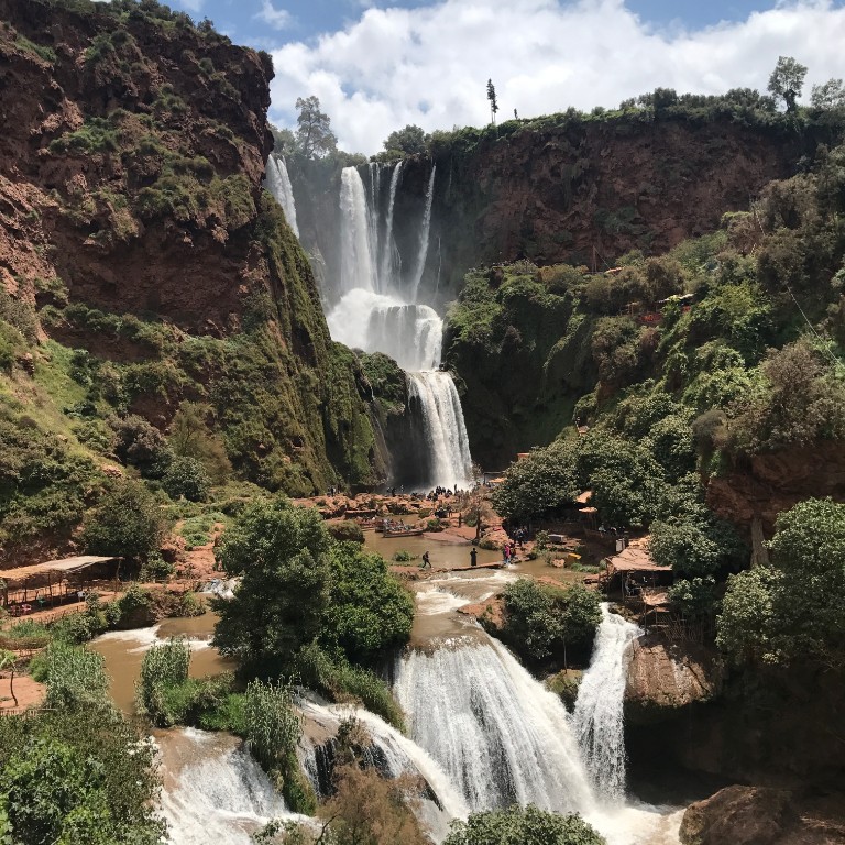 HIEP recipients in Africa - Nolan Filchak's photo of the Ouzoud Waterfalls in Marakesh