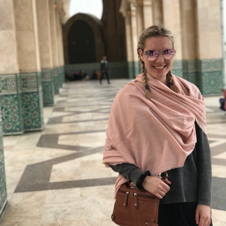 HIEP recipients in Africa - Victoria Updike visits a mosque in Morocco
